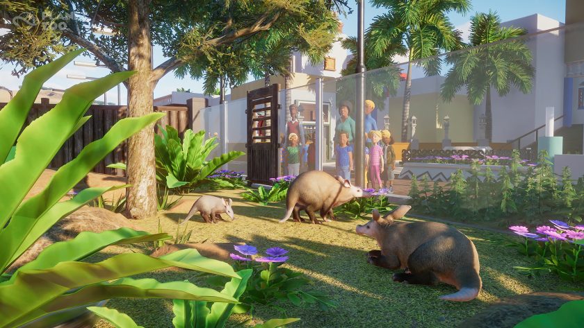 Planet Zoo - Aardvarks behind barrier
