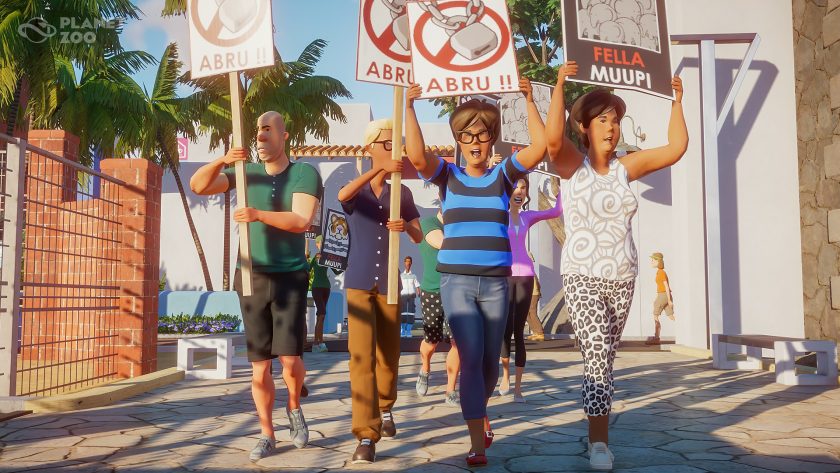 Planet Zoo - Protestors